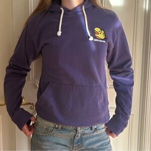 Swim culture embroidered duck hoodie